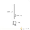 Ver imagem 4 de Arandela Style Led 3000k Branco Quente Luz Indireta Preto 823/60