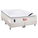 Ver imagem 1 de Cama Box King: Colchão Molas Pocket Ensacadas Castor Gold Star Vitagel SLX + Base CRC Courano Branco