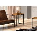 Ver imagem 2 de Mesa Lateral Estilo Industrial Sala em Mdf e Aço