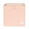Cesto Organizador Quadrado Reciclado Solido Rosa - 3 Sprouts - 1