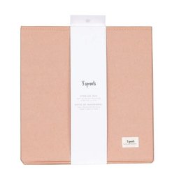 Cesto Organizador Quadrado Reciclado Solido Rosa - 3 Sprouts - 3