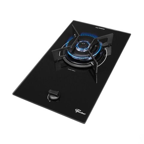 Cooktop a Gás Fischer 1 Boca Tc Fit Line Trempe Iron Preto Bivolt