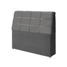 cabeceira box diamante 160cm com bau detalhe estofado:Cinza - 1