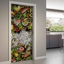 Ver imagem 1 de Adesivo Para Porta Cozinha Fast Food- 93X210Cm