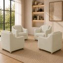 Ver imagem 1 de Kit 4 Poltrona Decorativa para Sala de Espera Mila Recepção Escritório Consultório Corino