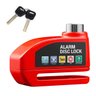 Trava de Disco Freio Moto Alarme 110db Cadeado Sensor Anti Furto Roubo Sirene Motocicleta Bicicleta  - 4