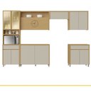 Ver imagem 2 de Cozinha Condessa 6 Peças 12 Portas 2 Gavetas 350 Cm 100 Mdf Nesher
