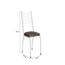 Ver imagem 3 de Kit 2 Cadeiras para Sala de Jantar Lite Branco/Mosaico Palha