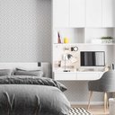 Ver imagem 2 de Papel de Parede Arabesco Branco Simples Gh Papel de Parede 3,3m