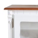 Ver imagem 6 de Cristaleira com 2 Portas 1 Gaveta e Laterais em Vidro Pés Luiz Xv 5115 Genebra - Branco/pinhão