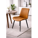 Ver imagem 4 de Cadeira de Jantar Basic Marrom Couro Estofada