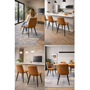 Ver imagem 7 de Cadeira de Jantar Basic Marrom Couro Estofada