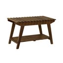 Ver imagem 1 de Banco/sapateira 1 Prateleira Summer 70cm Madeira Imbuia Maciça - Stain Imbuia
