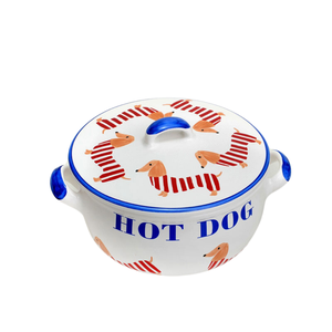 Terrina Redonda Com Tampa Hot Dog