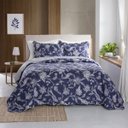Ver imagem 1 de Colcha Patchwork Casal Dupla Face C/ Porta Travesseiro Lucca 7 Rozac