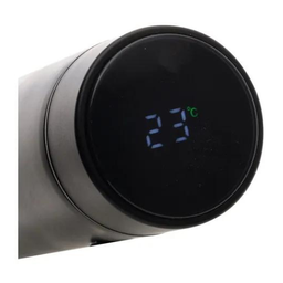 Garrafa Térmica Aço Inox C/termômetro em Led Preto 500ml Wolff - 2