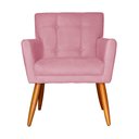 Ver imagem 1 de Poltrona Decorativa Onix Suede Rosa - DS Estofados - Rosa