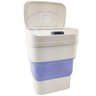 Lixeira Com Sensor Automatica Higienica Retratil Altura Ajustavel Cozinha Lixo Silicone Inteligente - 2