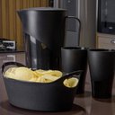 Ver imagem 2 de Kit 24 Cestos para Servir Batata Frita Preto 21x9cm Restaurante Bar Lancheria Uz Utilidades