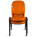 Ver mais imagens de Cadeira Empilhável para Igrejas Evangélicas Linha Holy Laranja