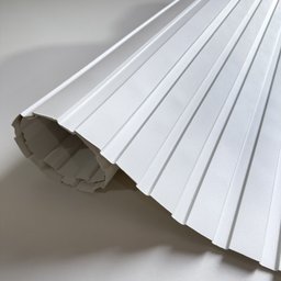 Painel Ripado Versátil 270x110cm: 01 Unid. (3m²) Polietileno - Talatto Painéis - Branco Tx - 3
