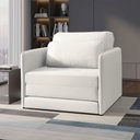 Ver imagem 1 de Poltrona Cama Retratil Compacta Dália Fixa Veludo K01 - D’Rossi