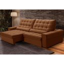 Ver imagem 2 de Sofá Retrátil Reclinável para Sala 4 Lugares 290cm Nebrasca F04 Veludo Terracota - Lyam Decor