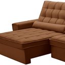 Ver imagem 6 de Sofá Retrátil Reclinável para Sala 4 Lugares 290cm Nebrasca F04 Veludo Terracota - Lyam Decor