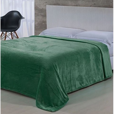 Cobertor King Toque de Seda Microfibra Niazitex Verde Malta