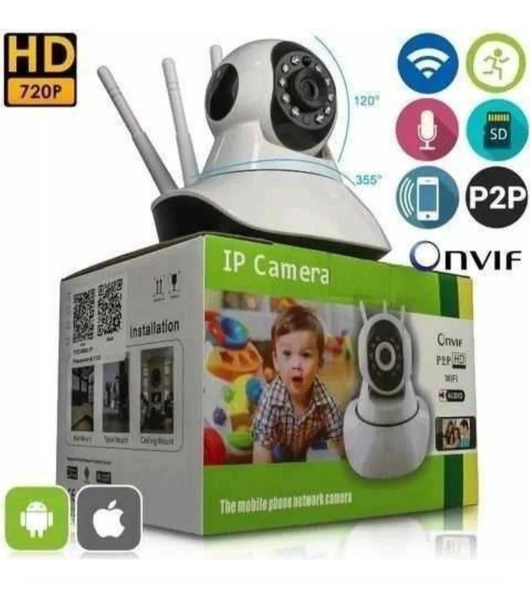 Babá Eletrônica Câmera Ip Wi-fi Segurança Yoosse 3 Antenas Homologação ...
