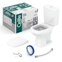 Ver imagem 6 de Kit Vaso Sanitário com Caixa Acoplada Smart Clean® Harpic e Assento Soft Close City Celite Branco