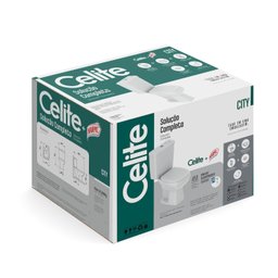 Kit Vaso Sanitário com Caixa Acoplada Smart Clean® Harpic e Assento Soft Close City Celite - 11