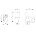 Ver imagem 7 de Kit Vaso Sanitário com Caixa Acoplada Smart Clean® Harpic e Assento Soft Close City Celite Branco