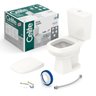 Kit Vaso Sanitário com Caixa Acoplada Smart Clean® Harpic e Assento Soft Close City Celite - 5