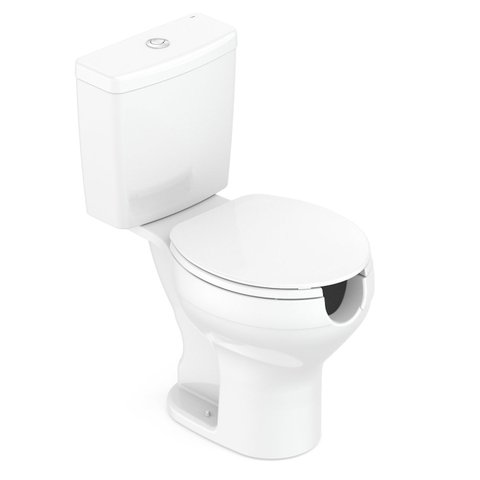 Kit Vaso Sanitário com Caixa Acoplada e Assento com Abertura Acesso Celite