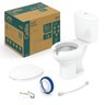 Kit Vaso Sanitário com Caixa Acoplada e Assento com Abertura Acesso Celite - 5