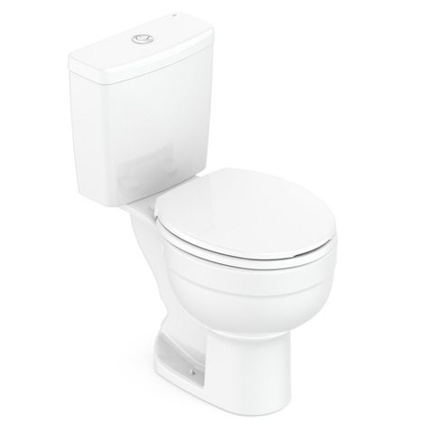 Kit Vaso Sanitário com Caixa Acoplada e Assento Soft Close Acesso Confort Celite Branco