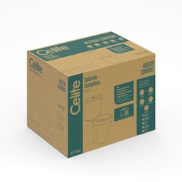Kit Vaso Sanitário com Caixa Acoplada e Assento Soft Close Acesso Confort Celite - 9