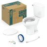 Kit Vaso Sanitário com Caixa Acoplada com Acionamento Lateral e Assento com Abertura Acesso Celite - 5