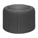 Ver imagem 1 de Puff Redondo Orgânico Resistente Flora 45x45 Bouclê - Sofa Store:bouclê Cinza Grafite