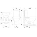 Ver imagem 6 de Kit Vaso Sanitário com Caixa Acoplada com Acionamento Lateral e Assento Soft Close com Abertura Aces
