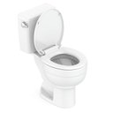 Ver mais imagens de Kit Vaso Sanitário com Caixa Acoplada com Acionamento Lateral e Assento Soft Close com Abertura Aces