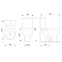 Ver imagem 6 de Kit Vaso Sanitário com Caixa Acoplada com Acionamento Lateral e Assento Soft Close com Abertura Aces