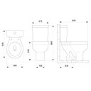 Ver imagem 3 de Kit Vaso Sanitário com Caixa Acoplada com Acionamento Lateral e Assento Soft Close com Abertura Aces