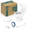 Kit Vaso Sanitário com Caixa Acoplada com Acionamento Lateral e Assento Soft Close com Abertura Aces - 5