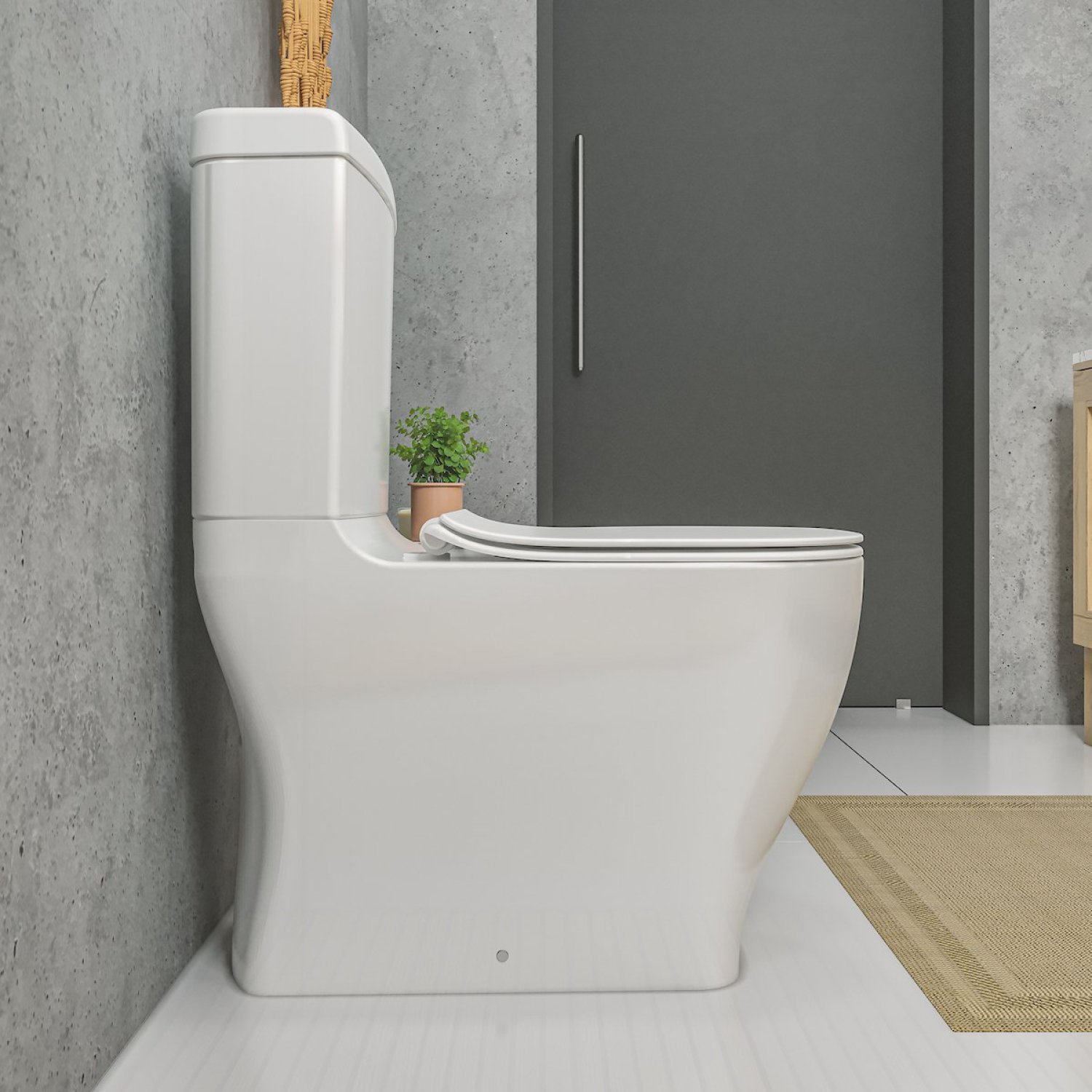 Kit Vaso Sanitário com Caixa Acoplada e Assento Soft Close Slim Celite - 8