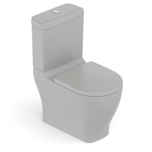 Kit Vaso Sanitário com Caixa Acoplada e Assento Soft Close Slim Celite