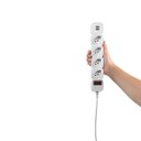 Ver imagem 6 de Filtro Linha Protetor Eletronico com 4 Tomadas E2 Usb Branco