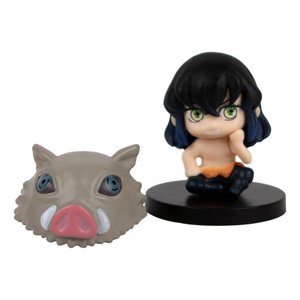 Boneco Demon Slayer Kimetsu no Yaiba Miniatura 5cm Csuporte