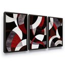 Ver imagem 2 de Quadros Decorativos Abstrato com Moldura Sala Quarto Hall